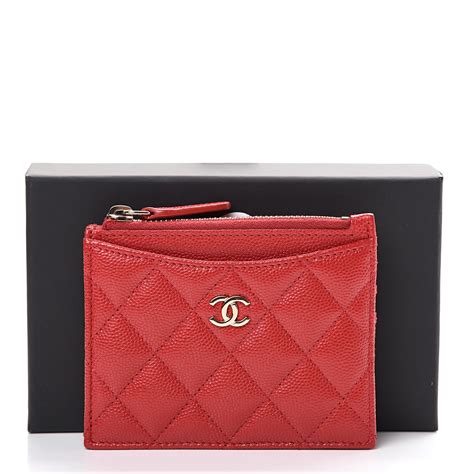 chanel snap card holder|Chanel card holder zipped.